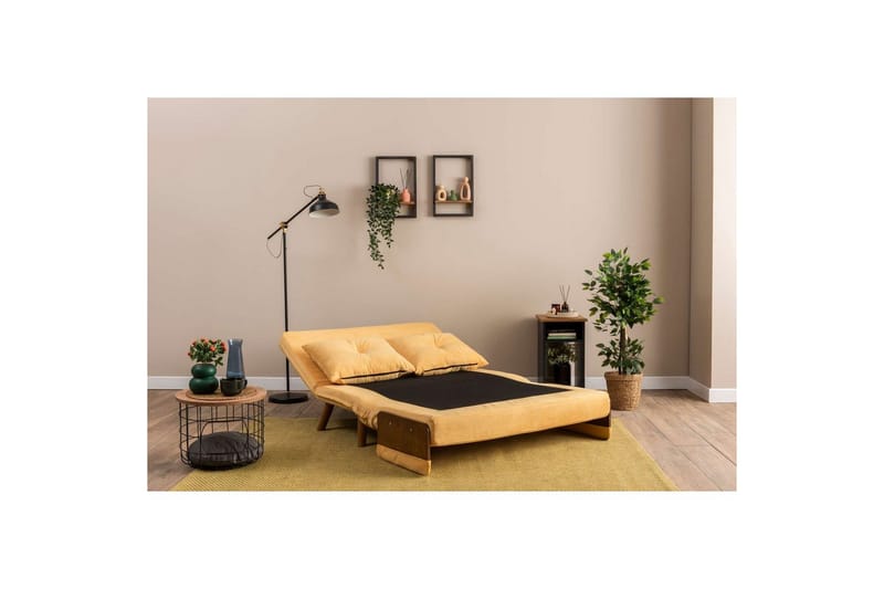Canelo Bäddsoffa 2-sits - Senapsgul - Möbler - Soffa - Bäddsoffa - 2 sits bäddsoffa