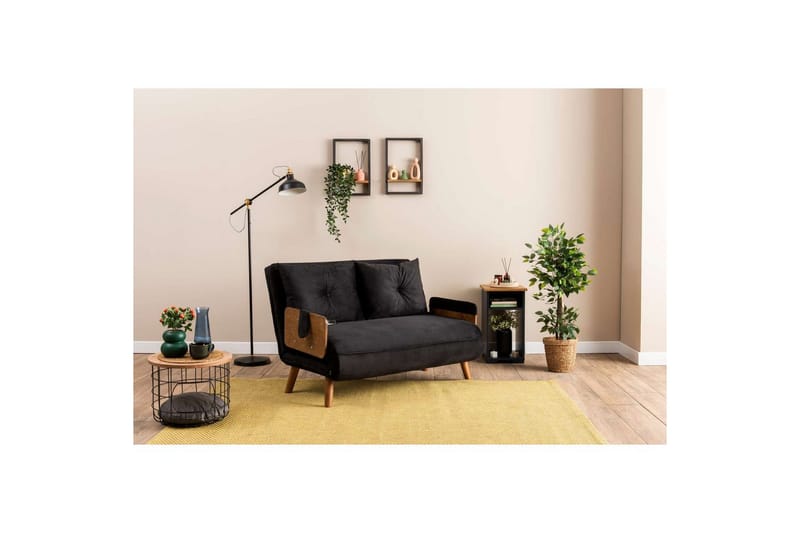 Canelo Bäddsoffa 2-sits - Svart - Möbler - Soffa - Bäddsoffa - 2 sits bäddsoffa