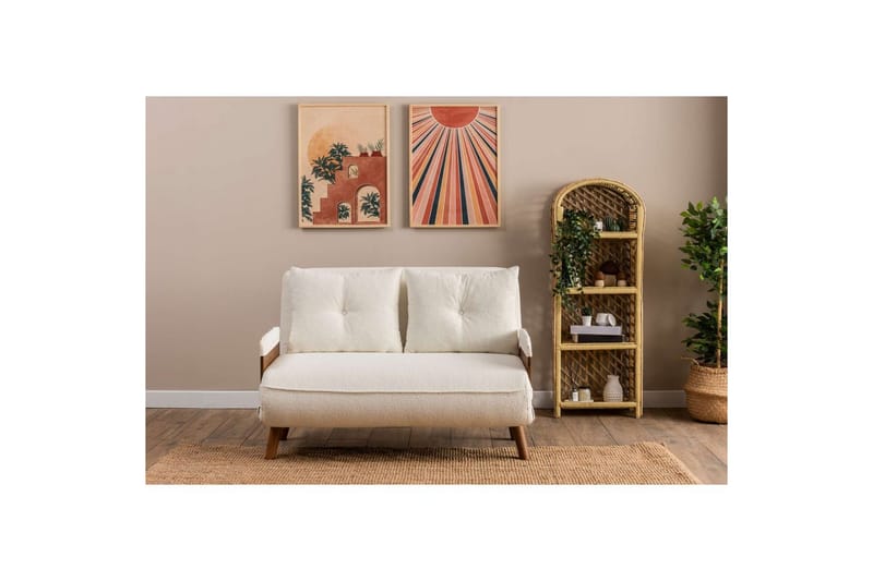 Canelo Bäddsoffa 2-sits - Vit - Möbler - Soffa - Bäddsoffa - 2 sits bäddsoffa