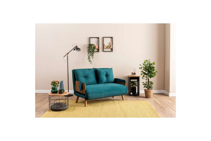 Canelo Bäddsoffa 2-sits - Petrol Grön - Möbler - Soffa - Bäddsoffa - 2 sits bäddsoffa