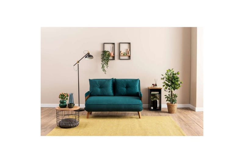 Canelo Bäddsoffa 2-sits - Petrol Grön - Möbler - Soffa - Bäddsoffa - 2 sits bäddsoffa