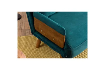 Canelo Bäddsoffa 2-sits - Petrol Grön - Möbler - Soffa - Bäddsoffa - 2 sits bäddsoffa