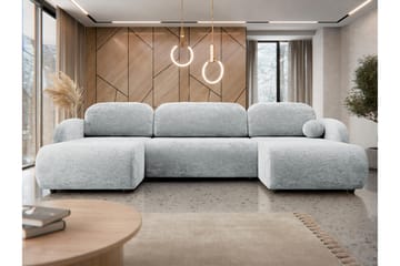 Carve Bäddsoffa Dubbeldivan 3-sits - Grå - Möbler - Soffa - Bäddsoffa - U bäddsoffa