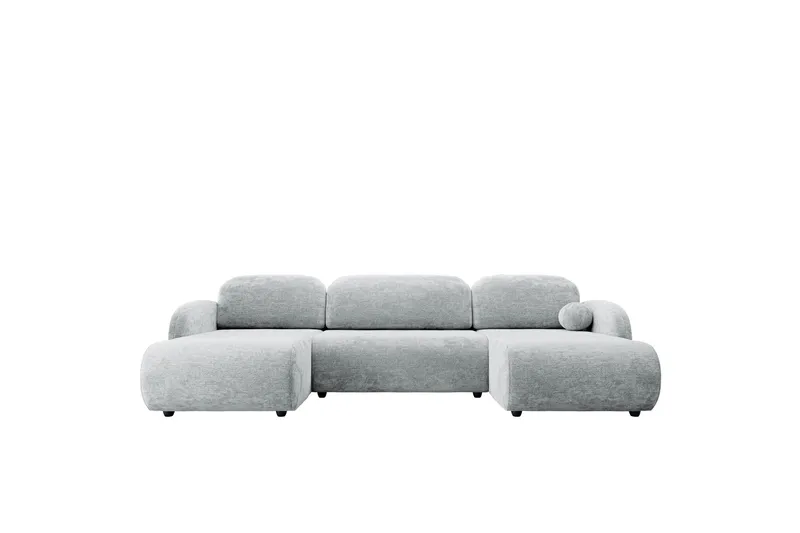 Carve Bäddsoffa Dubbeldivan 3-sits - Grå - Möbler - Soffa - Bäddsoffa - U bäddsoffa