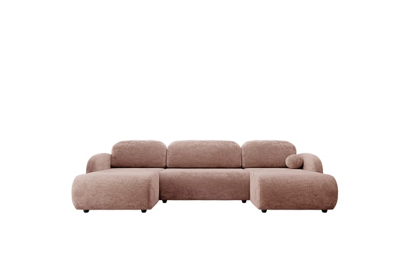 Carve Bäddsoffa Dubbeldivan 3-sits - Rosa - Möbler - Soffa - Bäddsoffa - U bäddsoffa