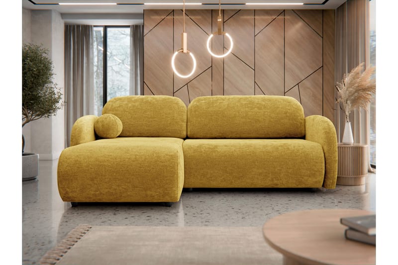 Carve Bäddsoffa m. Divan 2-sits - Gul - Möbler - Soffa - Bäddsoffa - Bäddsoffa divan