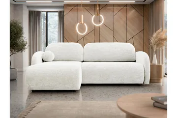 Carve Bäddsoffa m. Divan 2-sits - Vit - Möbler - Soffa - Bäddsoffa - Bäddsoffa divan