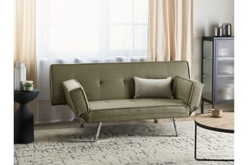 Cathleen Bäddsoffa 3-sits - Grön/Silver - Möbler - Soffa - Bäddsoffa - 3 sits bäddsoffa