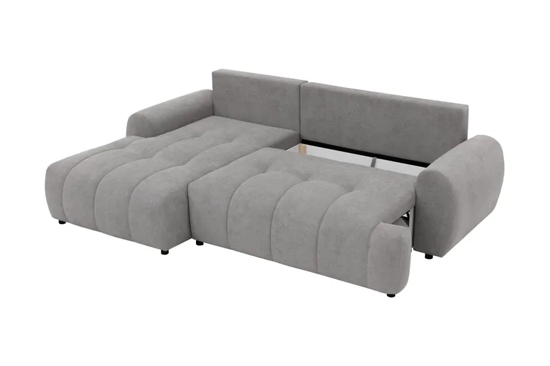 Ceibo Bäddsoffa med Divan 3-sits i Plysch - Beige - Möbler - Soffa - Bäddsoffa - Bäddsoffa divan