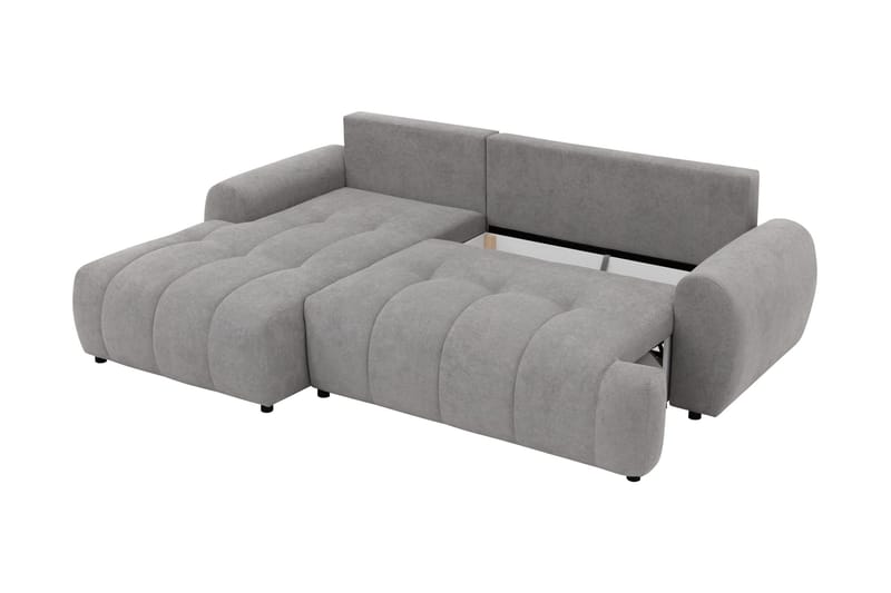 Ceibo Bäddsoffa med Divan 3-sits i Plysch - Beige - Möbler - Soffa - Bäddsoffa - Bäddsoffa divan