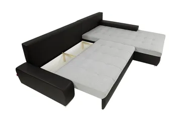 Cerys Bäddsoffa m. Divan 3-sits - Orange - Möbler - Soffa - Bäddsoffa - Bäddsoffa divan