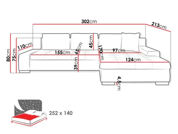 Cerys Bäddsoffa med Divan 4-sits - Grön - Möbler - Soffa - Bäddsoffa - Bäddsoffa divan