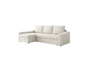 Chaman Bäddsoffa med Divan 3-sits i Plysch - Beige - Möbler - Soffa - Bäddsoffa - Bäddsoffa divan