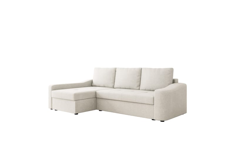 Chaman Bäddsoffa med Divan 3-sits i Plysch - Beige - Möbler - Soffa - Bäddsoffa - Bäddsoffa divan