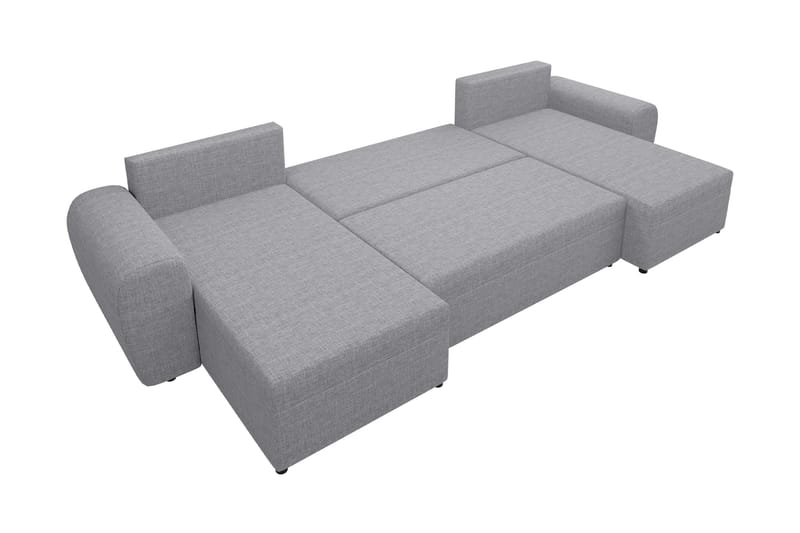 Chameli Bäddsoffa Dubbeldivan 4-sits - Ljusgrå/Mörkgrå - Möbler - Soffa - Bäddsoffa - U bäddsoffa