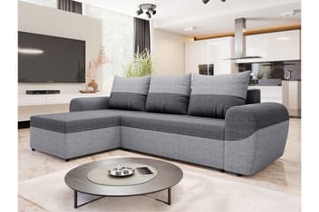 Chameli Bäddsoffa med Divan 3-sits - Ljusgrå/Mörkgrå - Möbler - Soffa - Bäddsoffa - Bäddsoffa divan