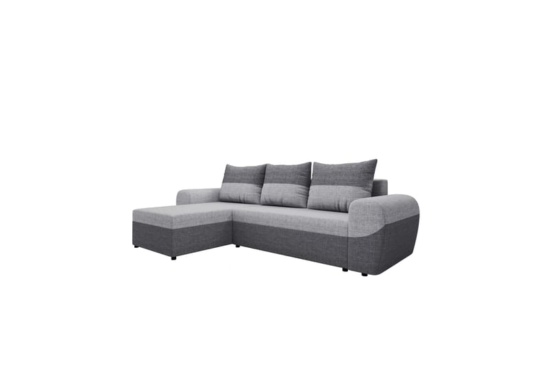 Chameli Bäddsoffa med Divan 3-sits - Mörkgrå/Ljusgrå - Möbler - Soffa - Bäddsoffa - Bäddsoffa divan