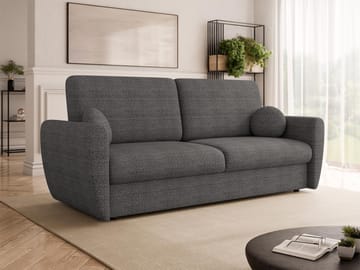 Chavez 3-sits Bäddsoffa - Mörkgrå - Möbler - Soffa - Bäddsoffa - 3 sits bäddsoffa