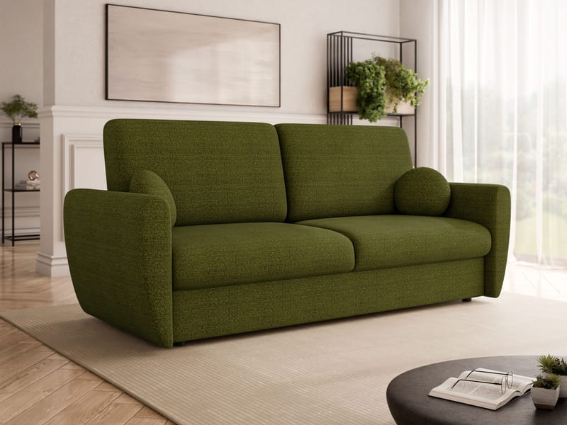 Chavez 3-sits Bäddsoffa - Olivgrön - Möbler - Soffa - Bäddsoffa - 3 sits bäddsoffa