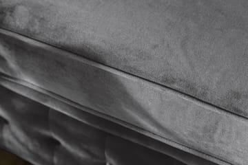 Chesterfield Deluxe 3-sits Framåtbäddad bäddsoffa i sammet - Mörkgrå Sammet - Möbler - Soffa - Bäddsoffa - 3 sits bäddsoffa