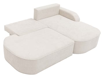 Cinrel Bäddsoffa med Divan 3-sits - Beige - Möbler - Soffa - Bäddsoffa - Bäddsoffa divan