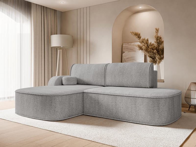 Cinrel Bäddsoffa med Divan 3-sits - Grå - Möbler - Soffa - Bäddsoffa - Bäddsoffa divan