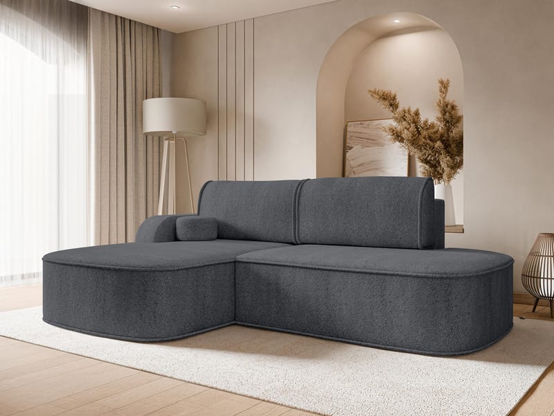 Cinrel Bäddsoffa med Divan 3-sits - Grå - Möbler - Soffa - Bäddsoffa - Bäddsoffa divan