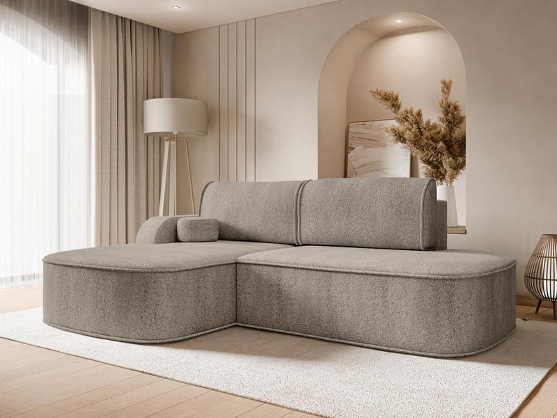 Cinrel Bäddsoffa med Divan 3-sits - Grå - Möbler - Soffa - Bäddsoffa - Bäddsoffa divan