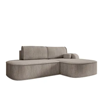 Cinrel Bäddsoffa med Divan 3-sits - Grå - Möbler - Soffa - Bäddsoffa - Bäddsoffa divan