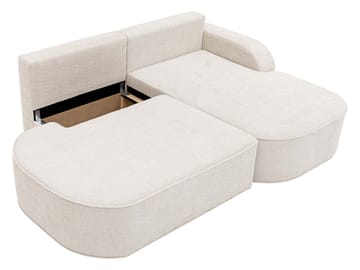 Cinrel Bäddsoffa med Divan 3-sits - Rosa - Möbler - Soffa - Bäddsoffa - Bäddsoffa divan