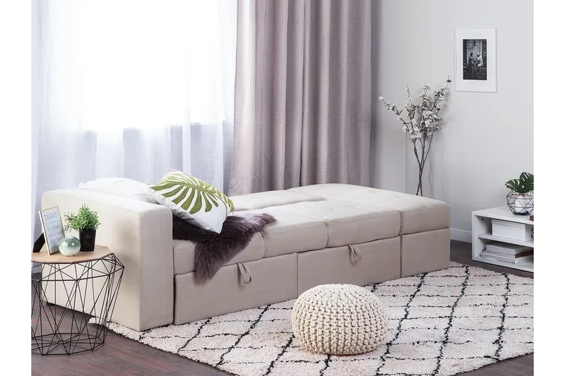 Citlalic Bäddsoffa - Beige - Möbler - Soffa - Bäddsoffa - 3 sits bäddsoffa