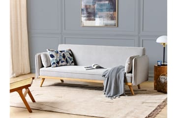 Clem Bäddsoffa 3-sits - Grå/Ljust trä - Möbler - Soffa - Bäddsoffa - 3 sits bäddsoffa