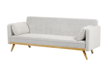 Clem Bäddsoffa 3-sits - Grå/Ljust trä - Möbler - Soffa - Bäddsoffa - 3 sits bäddsoffa