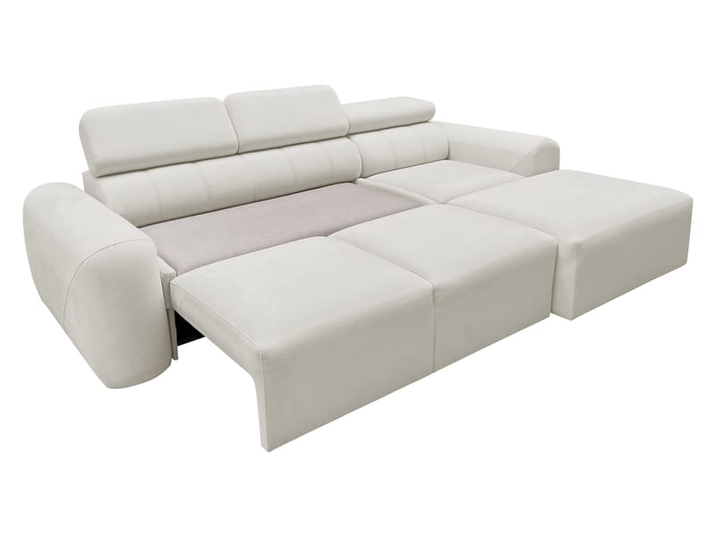 Clement 3-sits Bäddsoffa med Divan Högervänd - Beige - Möbler - Soffa - Bäddsoffa - Hörnbäddsoffa