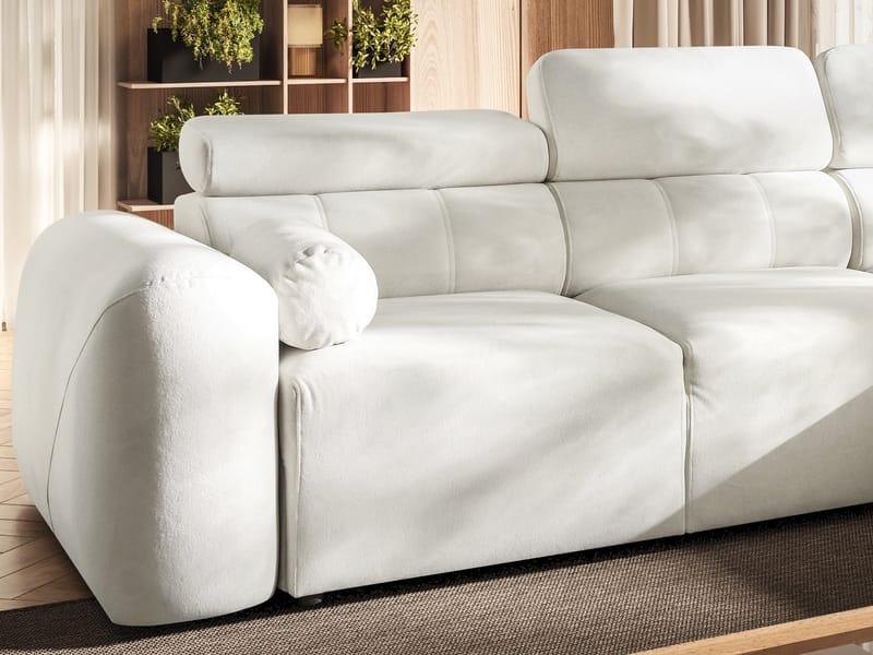 Clement 3-sits Bäddsoffa med Divan Högervänd - Beige - Möbler - Soffa - Bäddsoffa - Hörnbäddsoffa