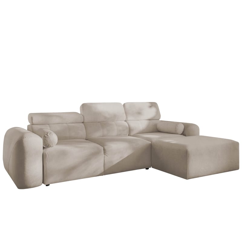 Clement 3-sits Bäddsoffa med Divan Högervänd, Beige