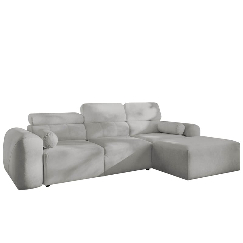 Clement 3-sits Bäddsoffa med Divan Högervänd - Ljusgrå - Möbler - Soffa - Bäddsoffa - Hörnbäddsoffa