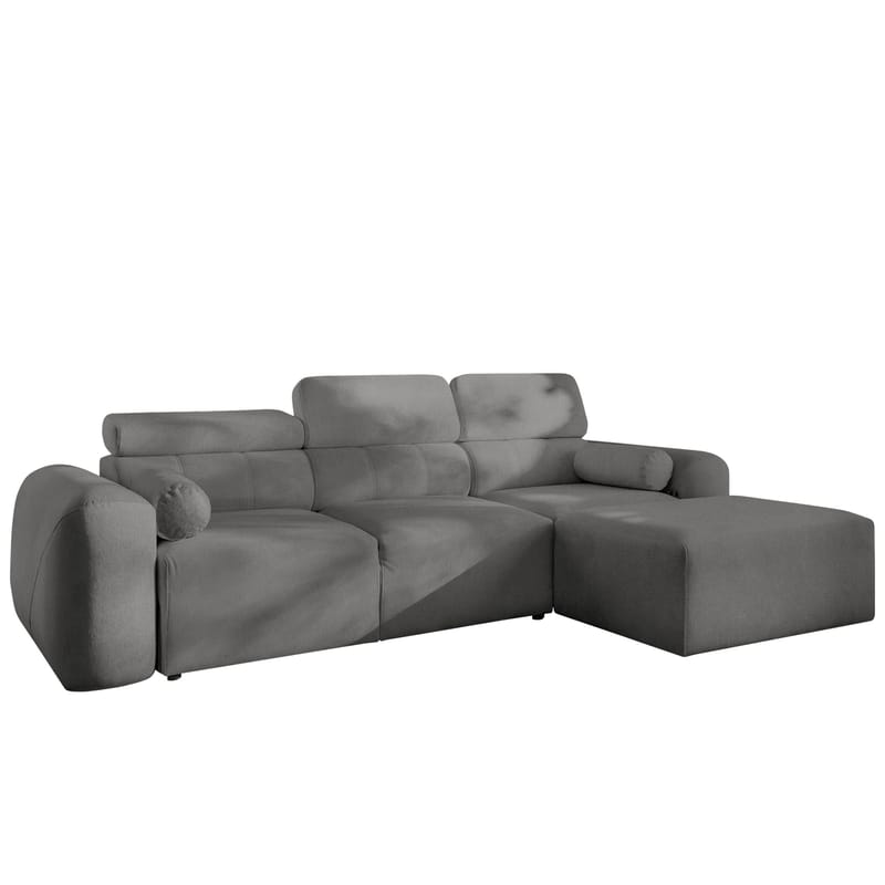 Clement 3-sits Bäddsoffa med Divan Högervänd, Mellangrå