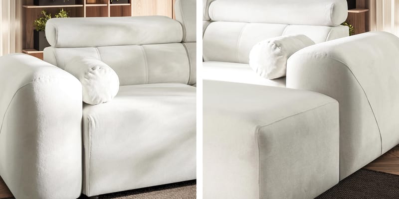 Clement 3-sits Bäddsoffa med Divan Vänstervänd - Beige - Möbler - Soffa - Bäddsoffa - Hörnbäddsoffa