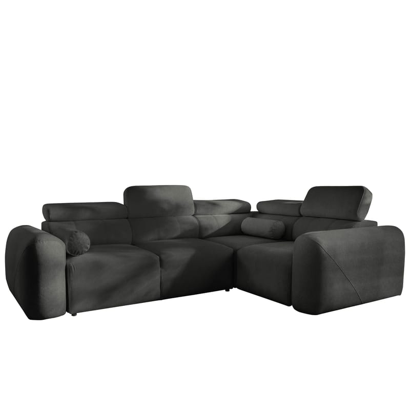 Clement 4-sits Hörnbäddsoffa Högervänd - svart - Möbler - Soffa - Bäddsoffa - Hörnbäddsoffa