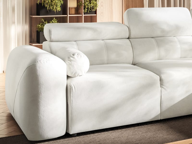 Clement 4-sits Hörnbäddsoffa Vänstervänd - beige - Möbler - Soffa - Bäddsoffa - Hörnbäddsoffa