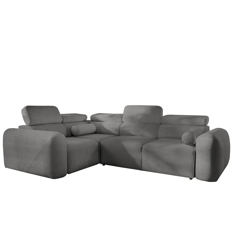 Clement 4-sits Hörnbäddsoffa Vänstervänd, mörkgrå
