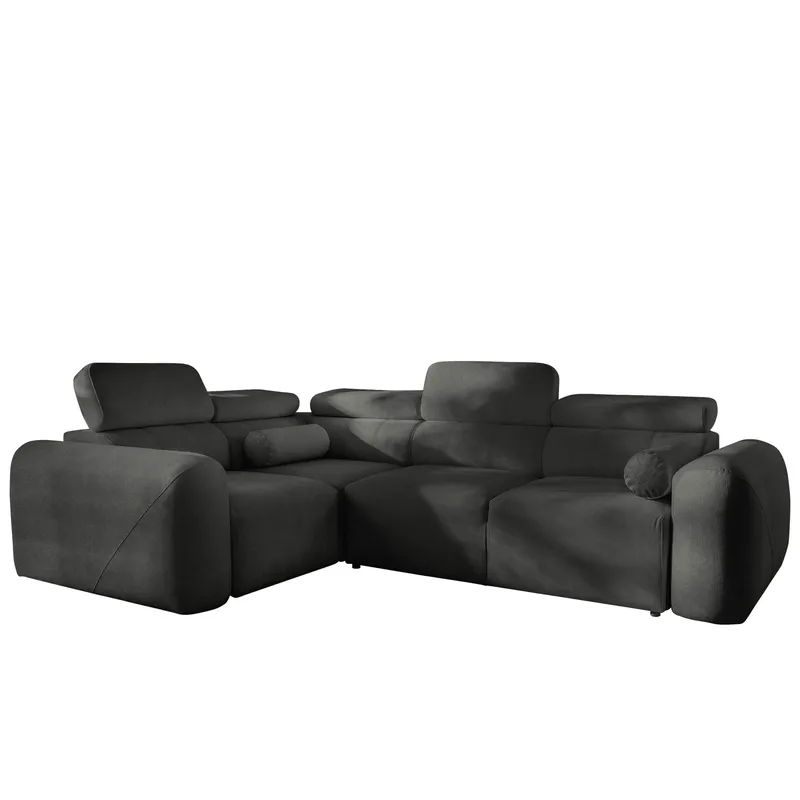 Clement 4-sits Hörnbäddsoffa Vänstervänd - svart - Möbler - Soffa - Bäddsoffa - Hörnbäddsoffa