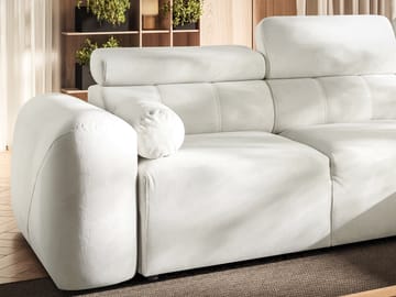 Clement 4-sits Hörnbäddsoffa Vänstervänd - vit - Möbler - Soffa - Bäddsoffa - Hörnbäddsoffa