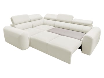 Clement 4-sits Hörnbäddsoffa Vänstervänd - vit - Möbler - Soffa - Bäddsoffa - Hörnbäddsoffa