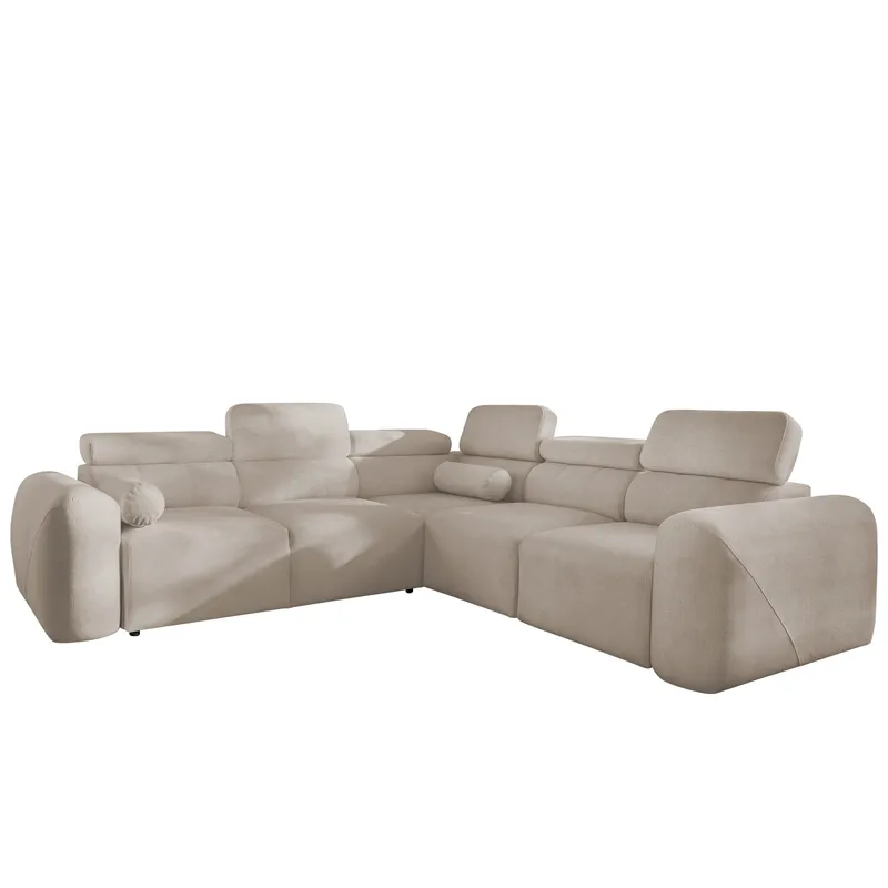 Clement 5-sits Hörnbäddsoffa Högervänd, beige