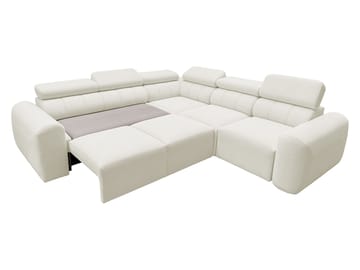 Clement 5-sits Hörnbäddsoffa Vänstervänd - beige - Möbler - Soffa - Bäddsoffa - Hörnbäddsoffa