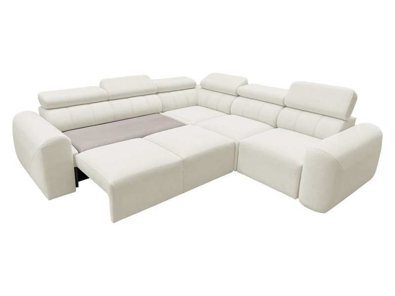 Clement 5-sits Hörnbäddsoffa Vänstervänd - beige - Möbler - Soffa - Bäddsoffa - Hörnbäddsoffa