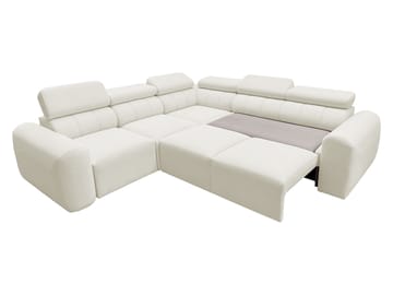 Clement 5-sits Hörnbäddsoffa Vänstervänd - beige - Möbler - Soffa - Bäddsoffa - Hörnbäddsoffa