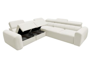 Clement 5-sits Hörnbäddsoffa Vänstervänd - beige - Möbler - Soffa - Bäddsoffa - Hörnbäddsoffa